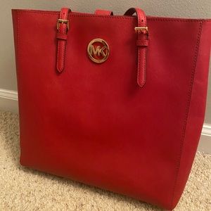 Red Michael Kors Purse